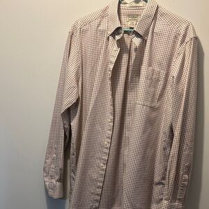 L.L. Bean Men's Plaid Shirt - wrinkle resistant size large